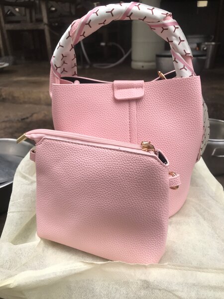 Ensemble Sac à Main Rose