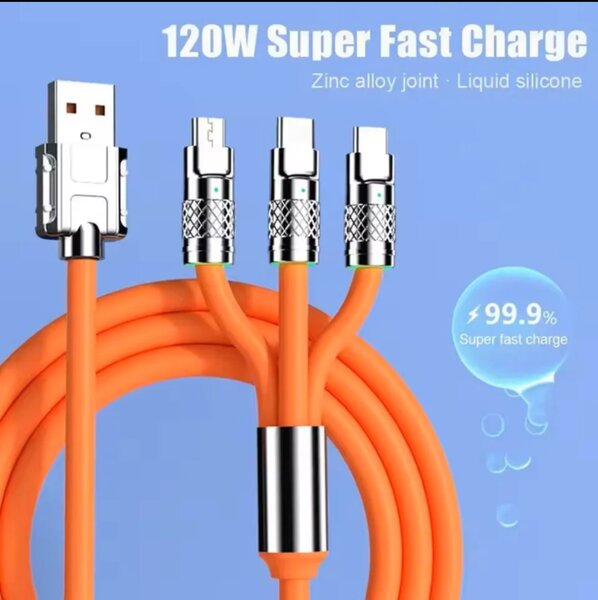 3-in-1 Fast Charging Cable 1.8m