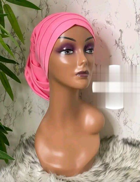 Turban rose élégant