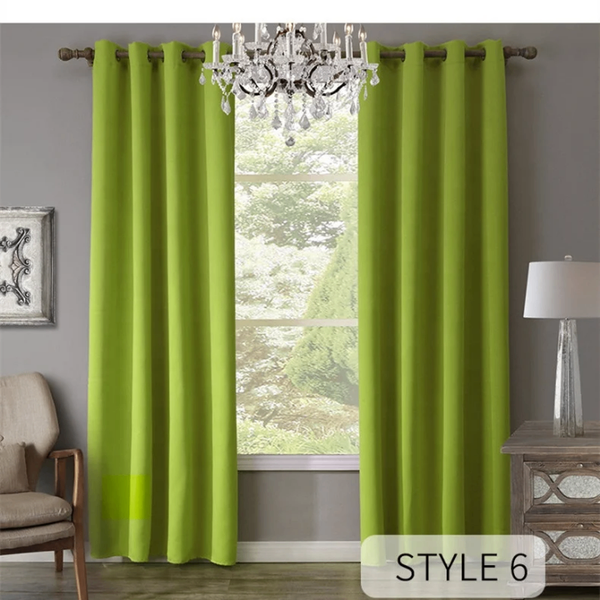 Rideaux occultants vert citron