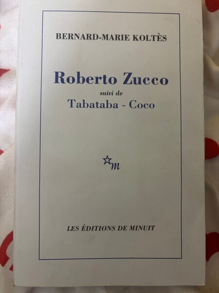 Livre "Roberto Zucco"