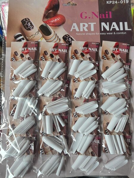 G.Nail Art Nail Tips White