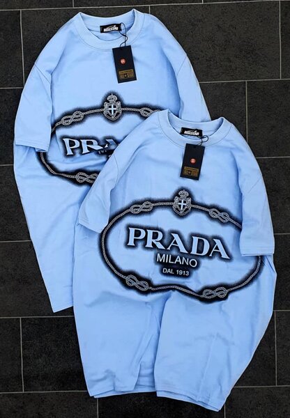 T-shirt Prada Bleu Unisexe