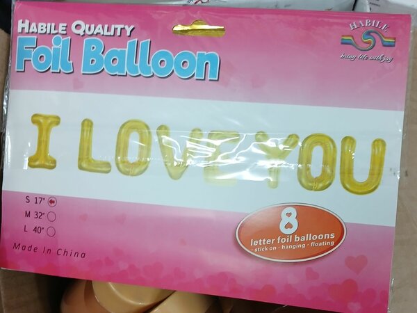 Ballon gonflable I Love You