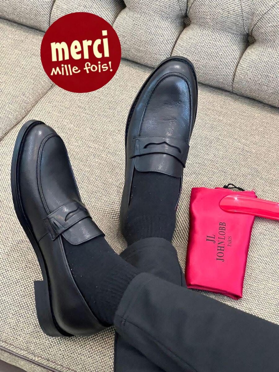Mocassins élégants en cuir noir