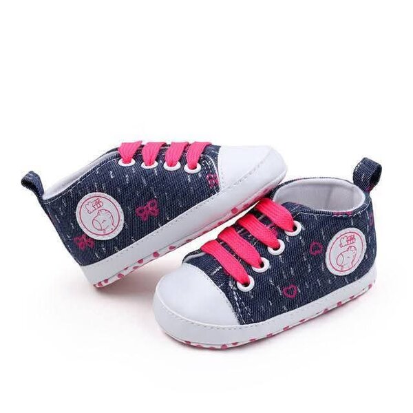 Chaussures bébé denim rose