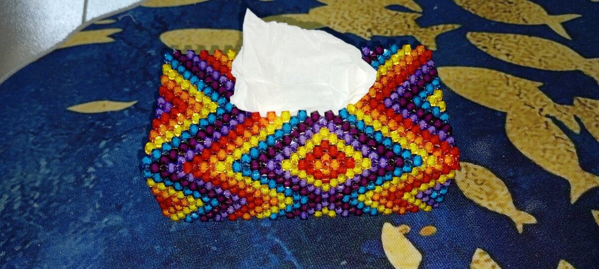 Porte mouchoir en perle