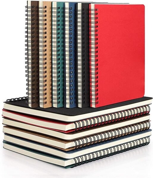 Carnets à spirale colorés