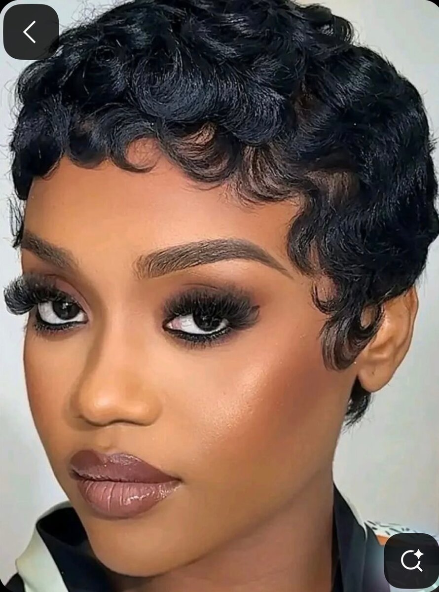 Perruque Courte Frisée Femme