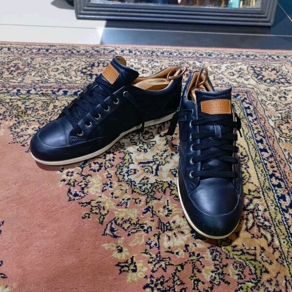 Bally cuir noir casual homme