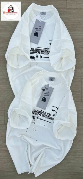 Lot de T-shirts blancs imprimés