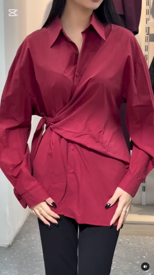 рубашка на завязках