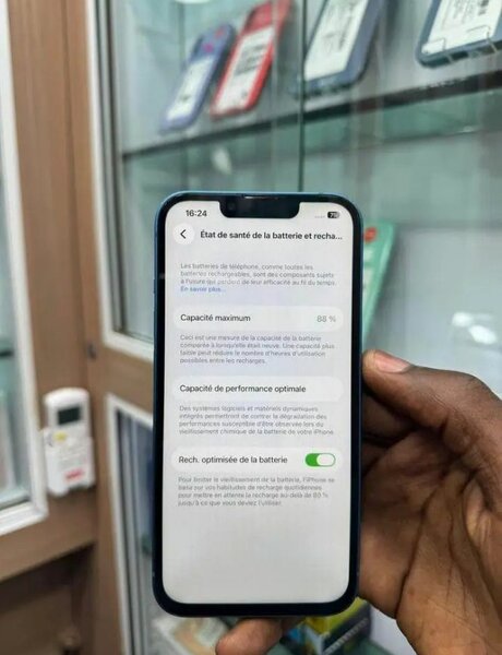 iPhone Bleu - État Excellent