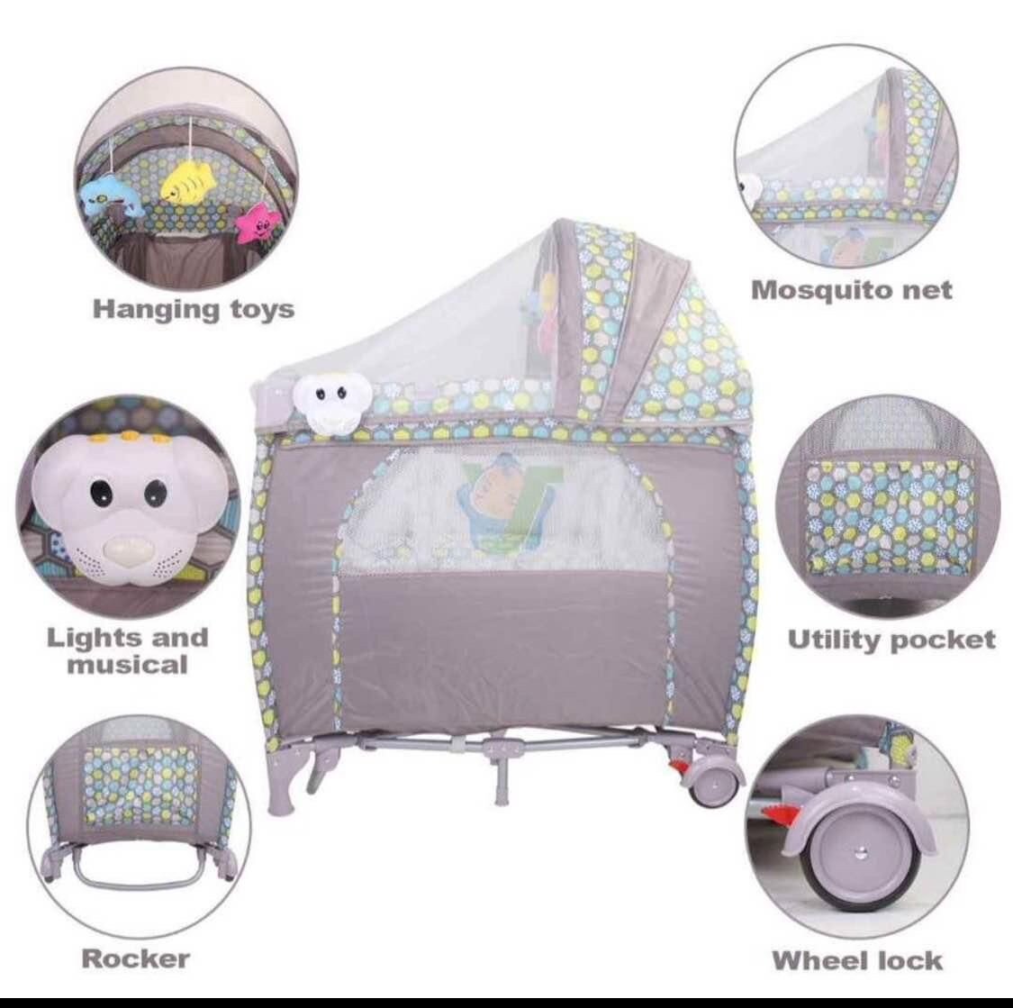 Lit de bébé pliable