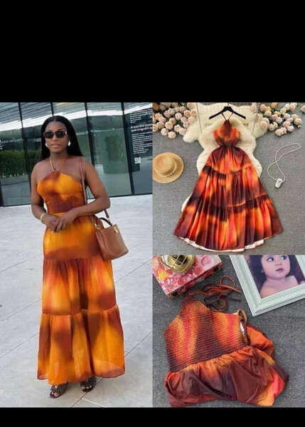 Robe longue dégradé été