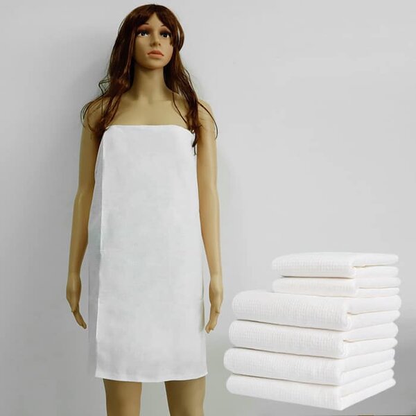 Serviettes jetables blanc