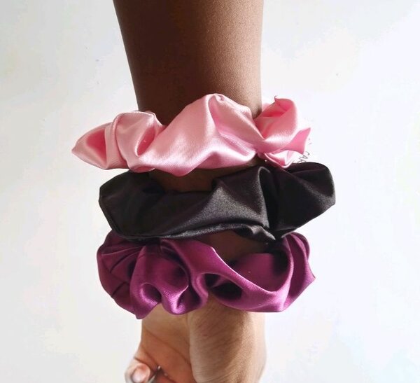 Lot de 3 chouchous en satin