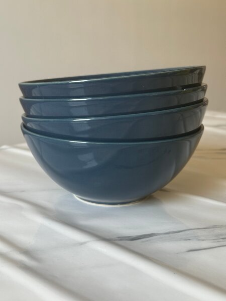 Ensemble de 4 bols  bleus