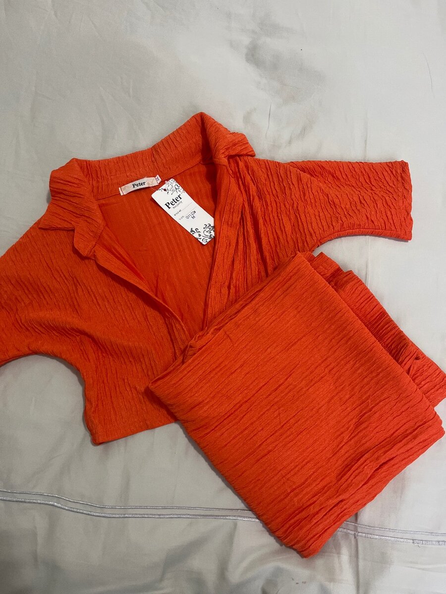 Two piece orange set