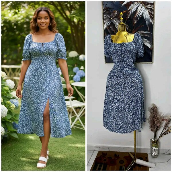 Robe florale élégante femme