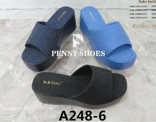 Sandales à talon compensé