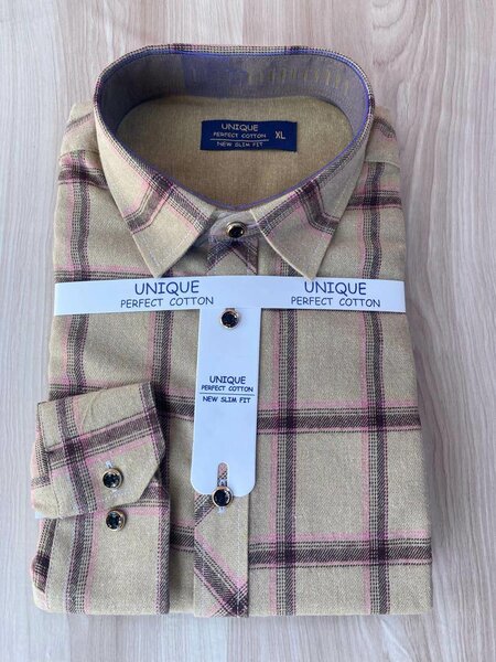 Check long sleeves shirts for men