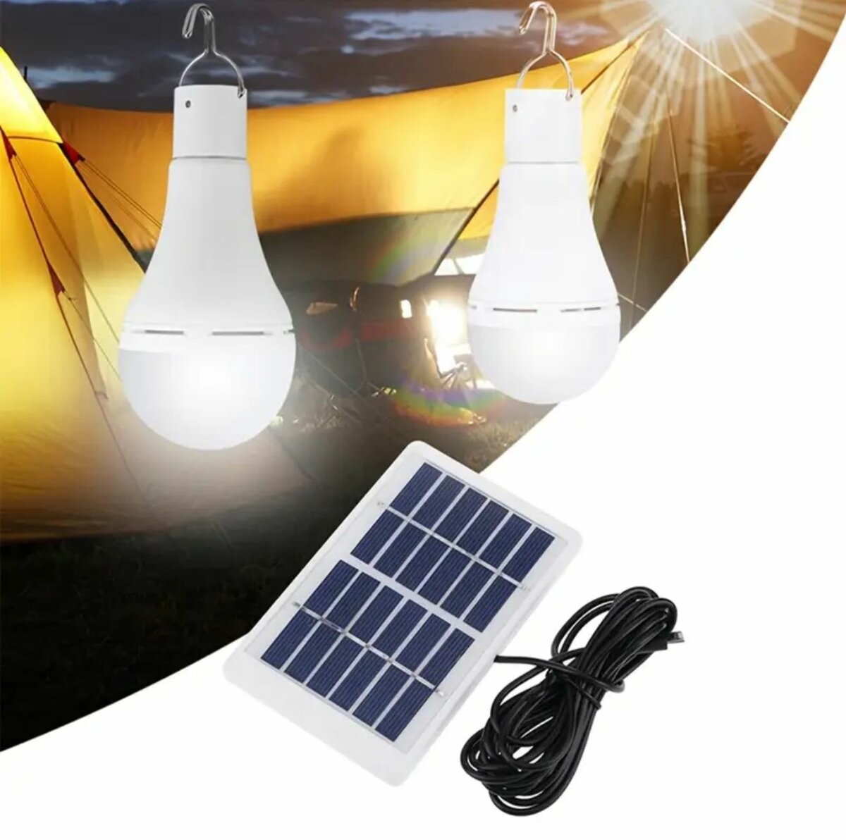 Ampoule LED solaire extérieure
