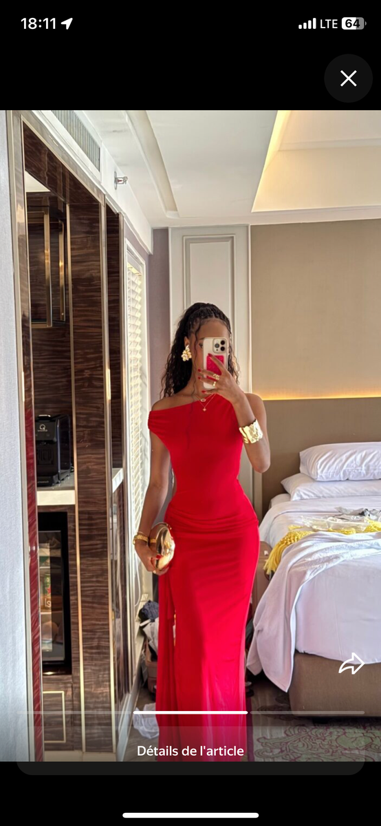 Robe élégante soirée femme