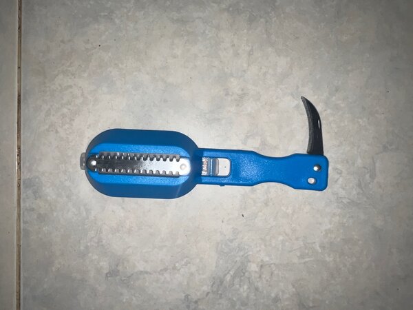 2 Écailleuses de poisson 3 en 1 (bleu)