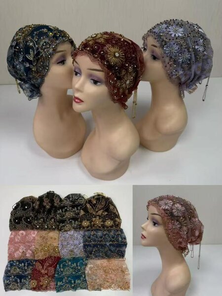 Chapeau de Soirée Brodé Femme