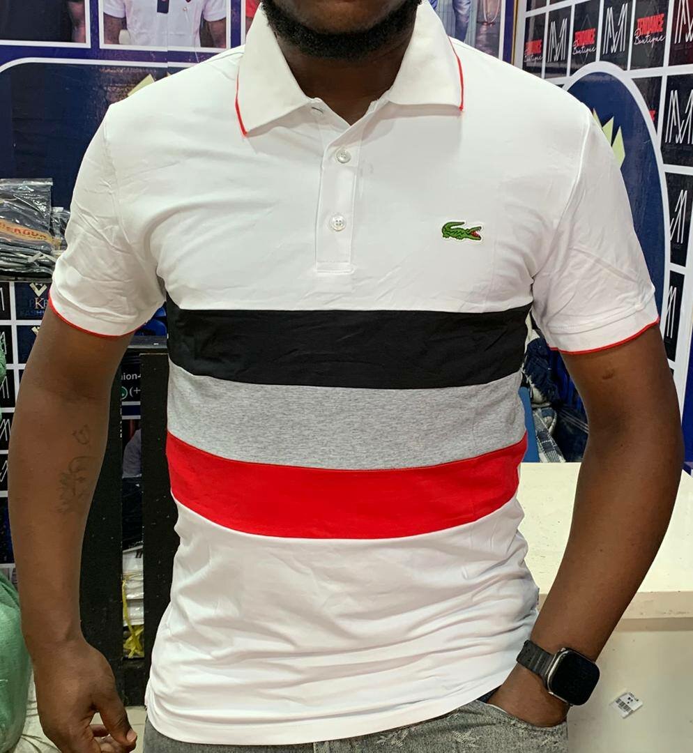 Polo homme rayé coloré