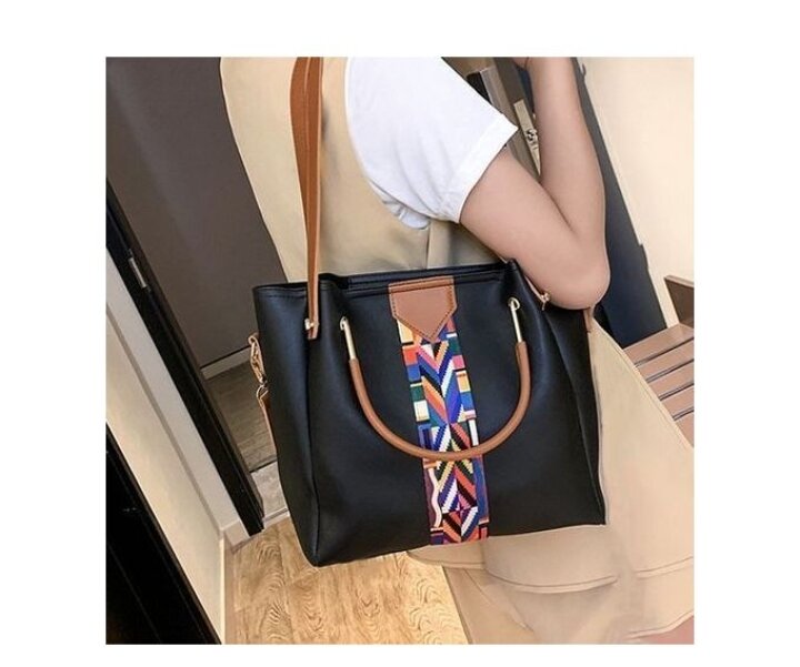 4 In 1 Set Shoulder Messenger Handbags - Black