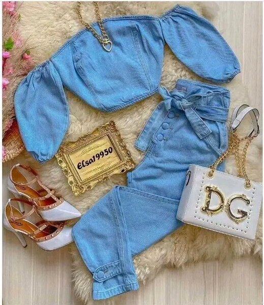 Ensemble denim chic femme