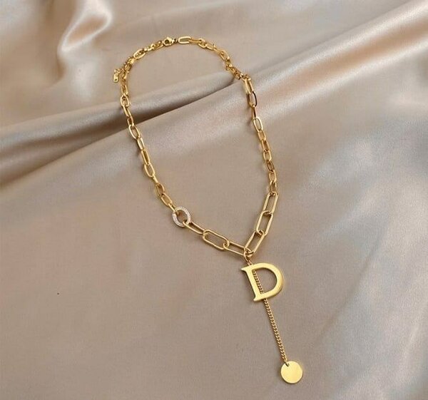 Gold Initial Necklace