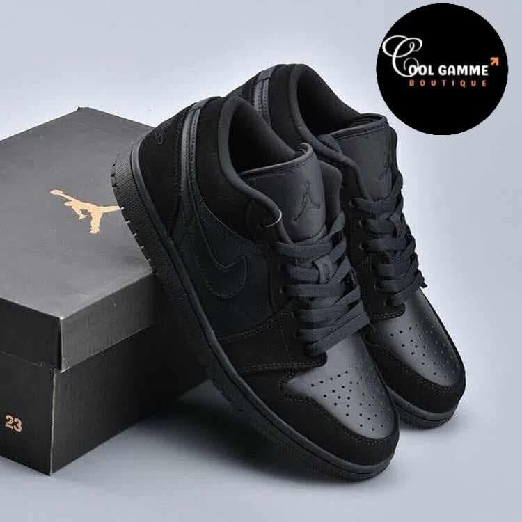Nike Air Jordan 1 Low - Baskets en noir