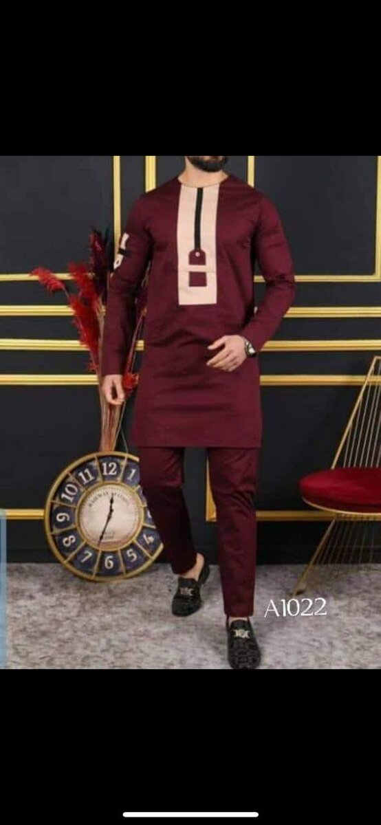 Boubou Africain Élégant Homme