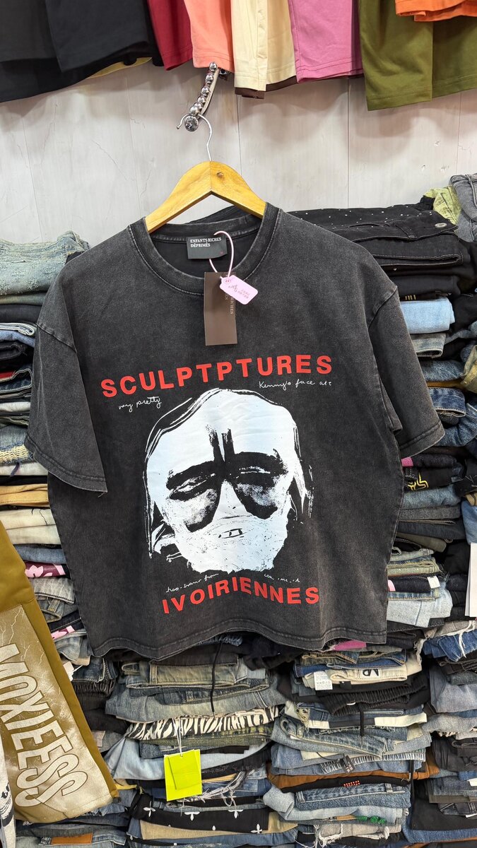 T-shirt Sculptptures homme noir et blanc