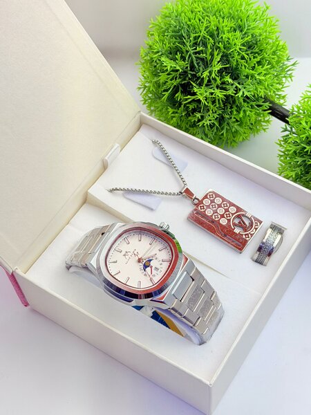 Montre Homme Luxe avec Bracelet et Collier