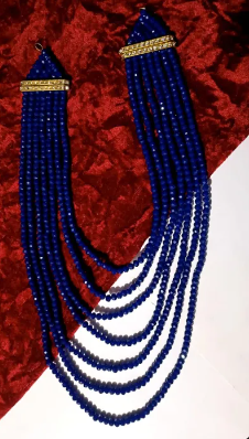 7 Lri Mala Band colored Moti