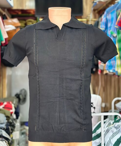 Polo homme noir élégant