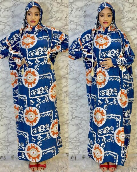 Chics Abayas doubles capuches en coton