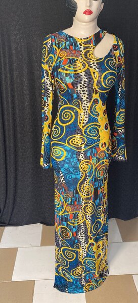 Robe Maxi Imprimée Chic