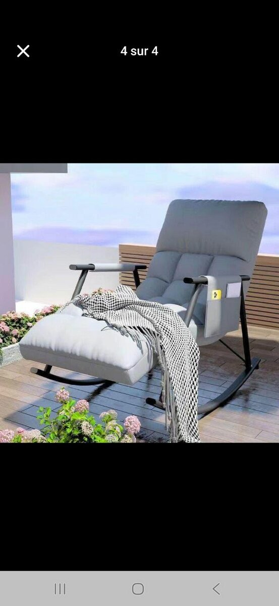 Chaise relax inclinable balancelle