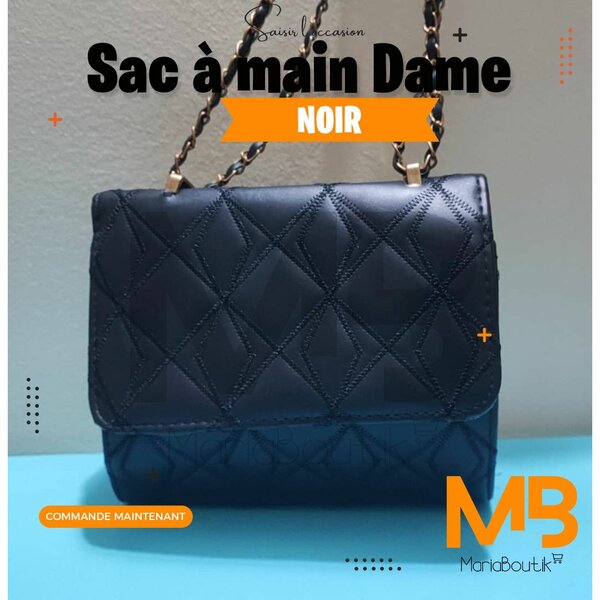 Sac à main noir élégant