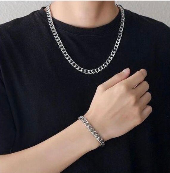 Chaîne et bracelet homme