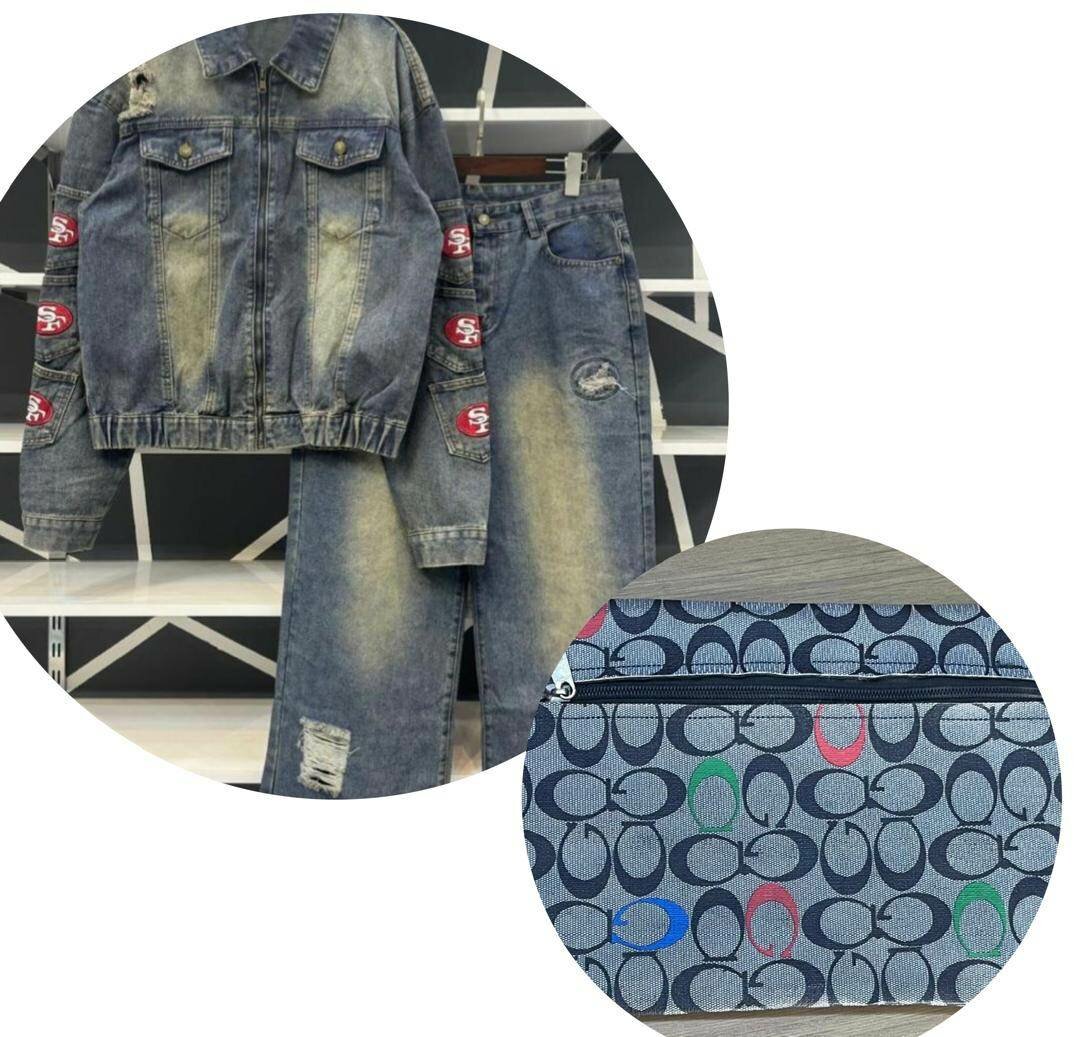 Men's quality jeans top and down