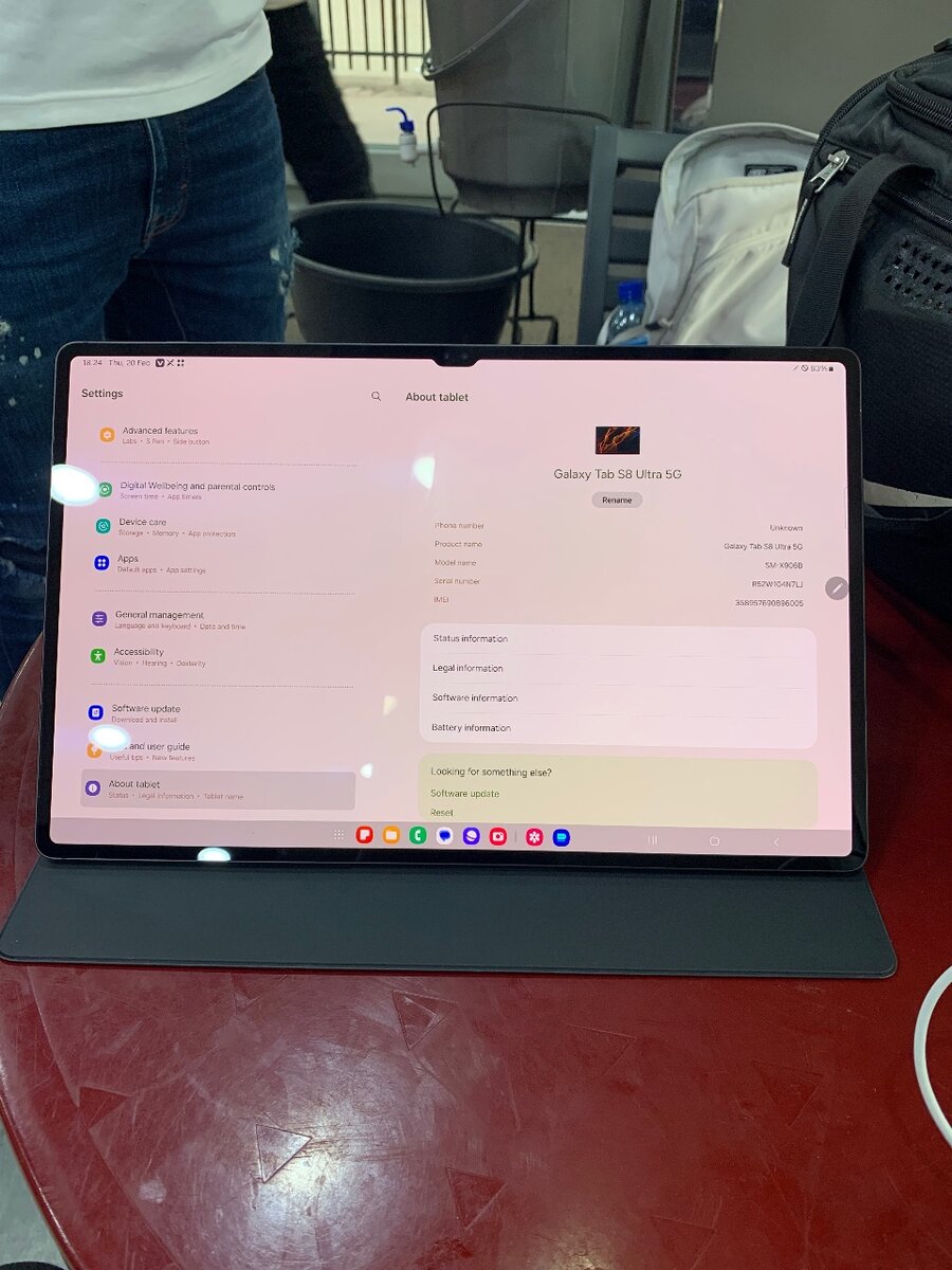 Samsung Galaxy Tab S8 Ultra 5G 256gb