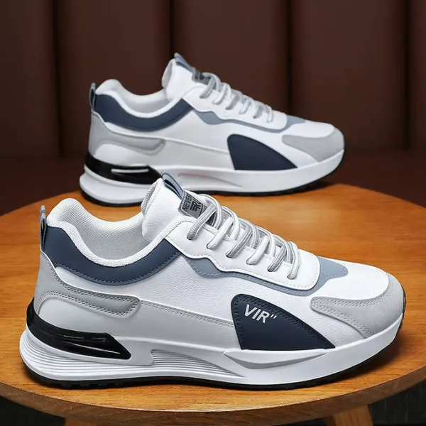 Chaussures de sport homme VIR blanc et bleu