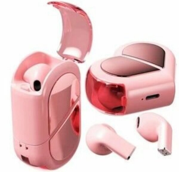 Écouteurs sans fil rose design
