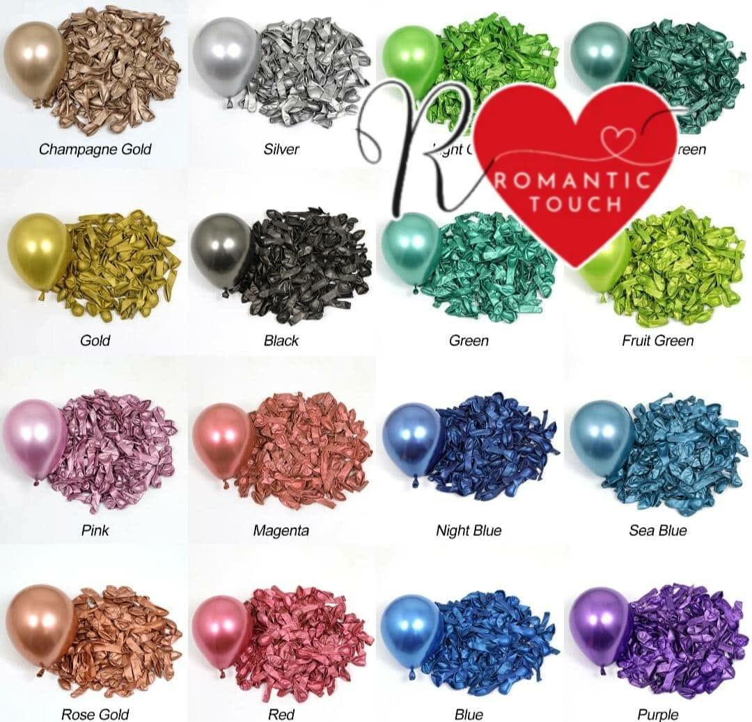 Ballons métallisés 50 pièces